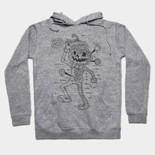 Jack o Lantern anatomy - Lines Hoodie